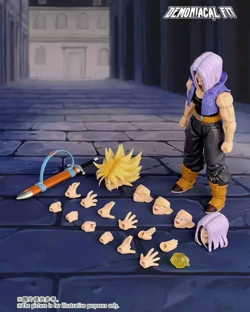 New Dragon Ball Z Demoniacal Fit SHF Super Saiyan Trunks Son of Tomorrow Anime Action Figure Collectible Model Figurine Toy Gift
