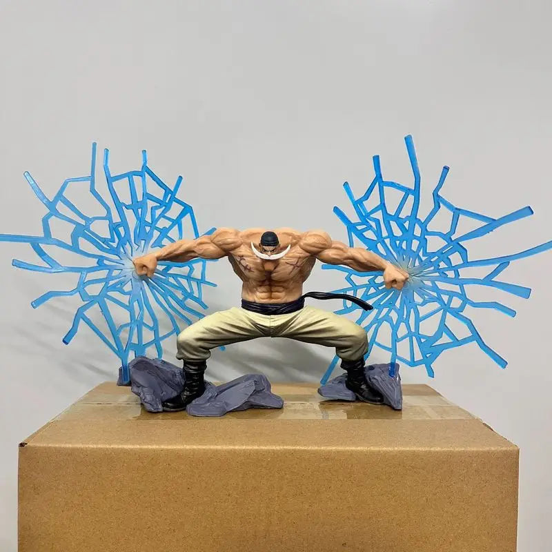 Anime White Beard Edward Newgates Action Figure Model Toy White Beard Ornament Collection Figures Model Toy For Kid Gift