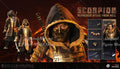 POPTOYS EX049 1/6 Scale Male Soldier Hellbringer Scorpion Warrior Bronze Armor Full Set 12-inch Action Figure Model Gifts