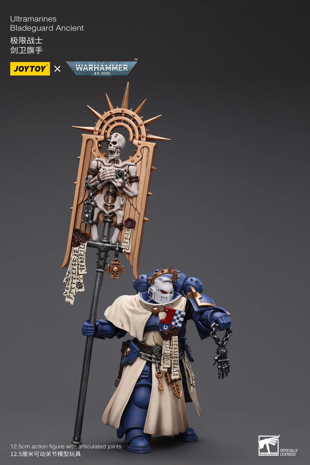 JOYTOY Warhammer 40K 1/18 Scale Ultramarines Bladeguard Ancient Action Figure Model Toys For Collection