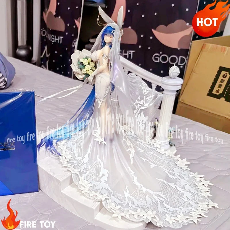 New In Stock Genuine【Meow】Azur Lane  Garden The Ceremony Of The White Snow Ver 1/7 Action Figure Precious Collection Value Toy