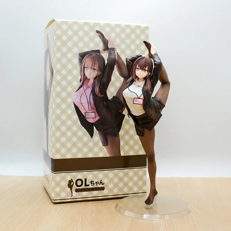 29cm Surprisingly Bendy OL-chan Who Doesn't Want to Go to Work Sexy Anime Girl Figure OL-chan Action Figure Adult Model Doll Toy