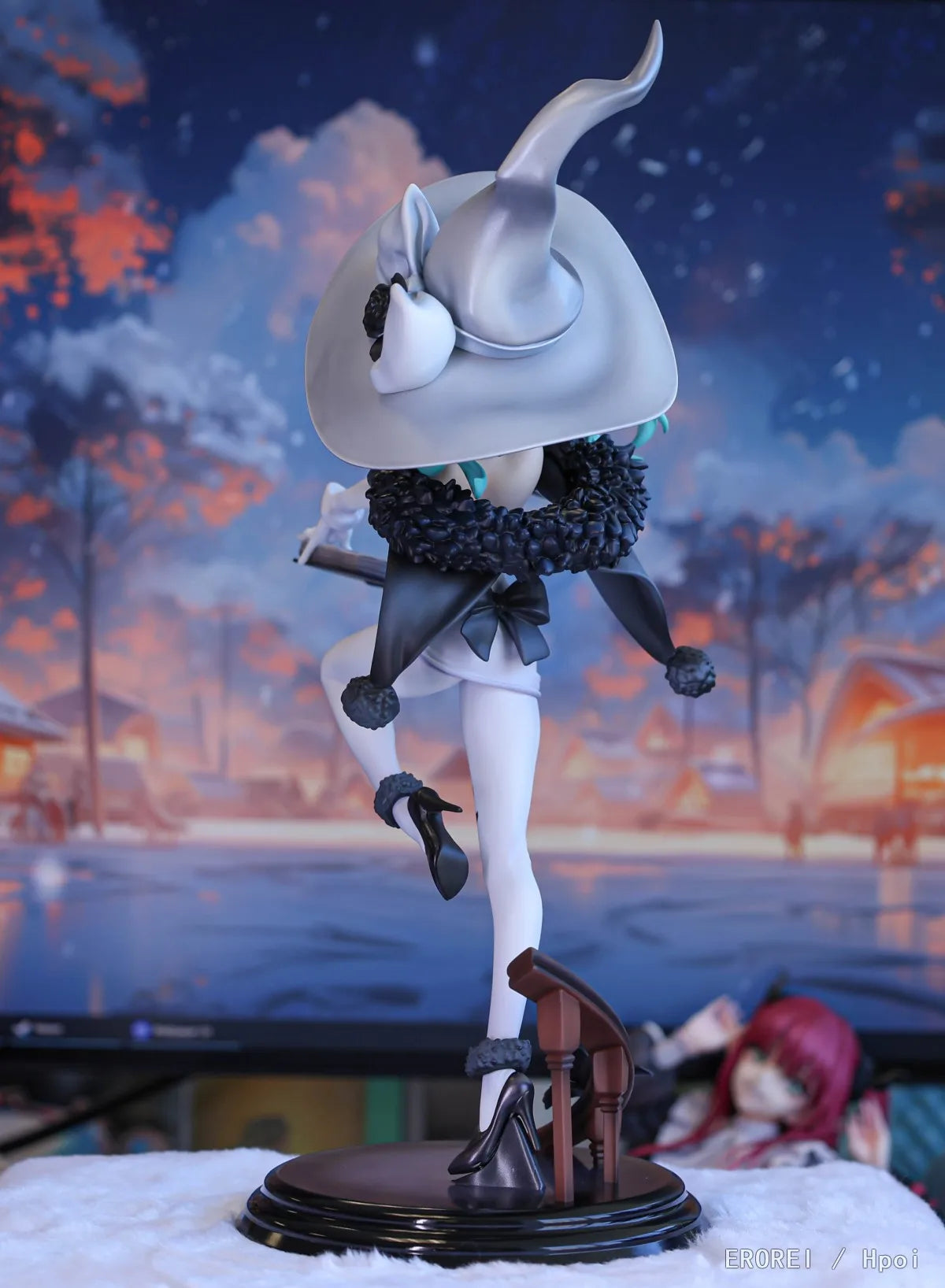 Brand New In Stock 25CM Original RIBOSE RISE UP SERIES 1/8 Hatsune Miku Fantasia Witch PVC Anime Figures Model Toy Gifts