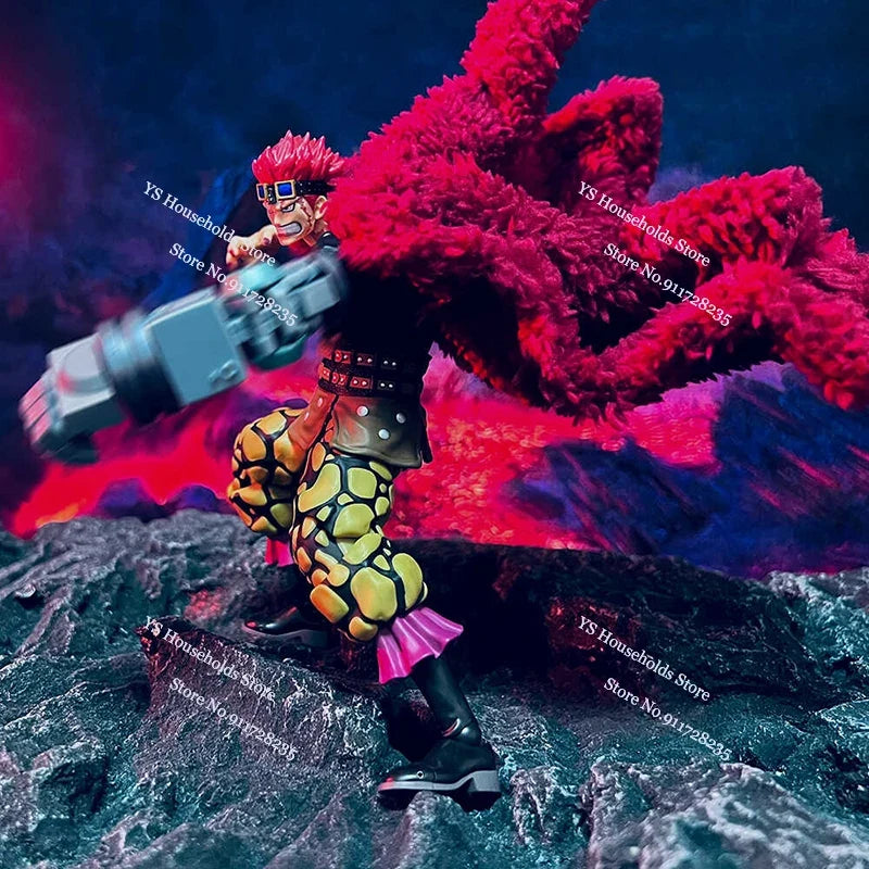 1/12 Eustass Kid Strong Man Soldier Mini Dark Red Long Cloak Cape Toys Accessory For 6" Shf Anime One Piece Action Figure Decor