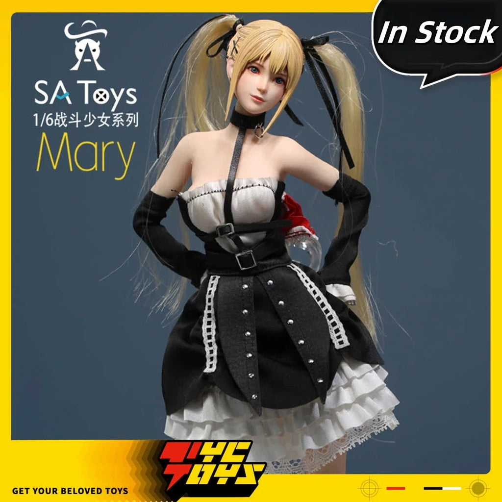 Brand New In Stock SA Toys M001 1/6 Female Mdry Combat Double Ponytail Girl Set Suit Clothes Model 12'' TBL S44A Action Figure