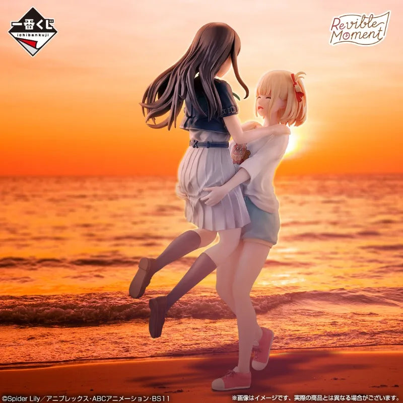 Original BANDAI Ichiban Kuji Lycoris Recoil Vol.3 Revible Moment Takina Figure Anime Action Model Collectible Toys Gif