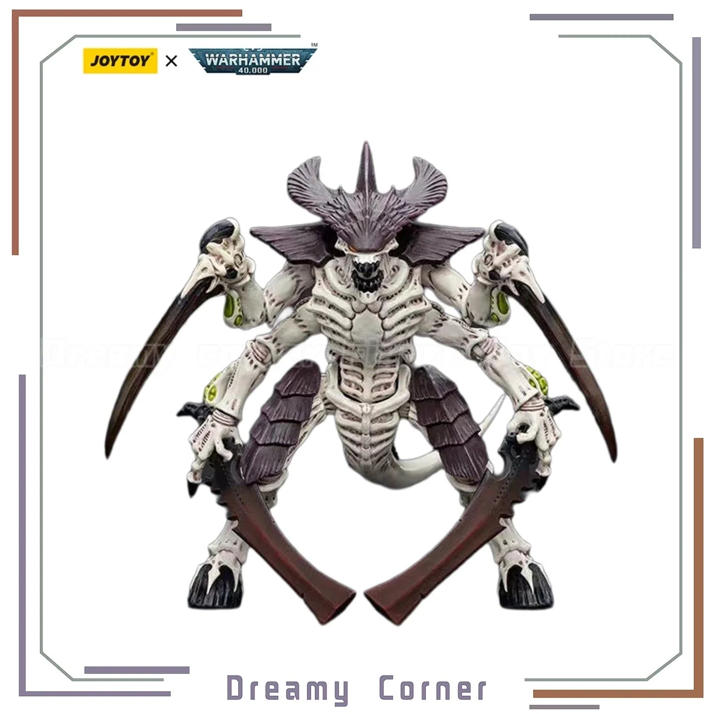 【In Stock】JOYTOY Warhammer 40K Tyranids Hive Fleet Leviathan Tyranid Warrior with Boneswords 2 1/18 Action Figure Articulated