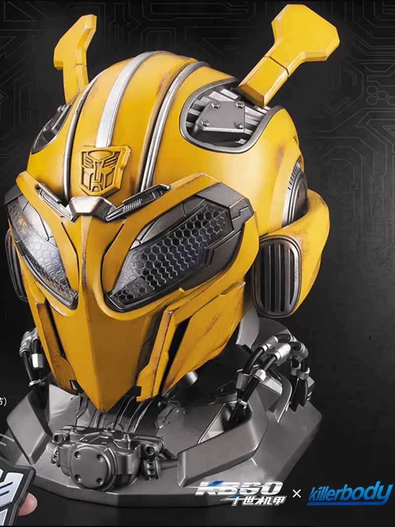 1:1 Helmet In Stock Bumblebee Transformers Genuine Anime Fiugre Wearable Face Changing With Speakers Model Dolls Decor Toy Gift