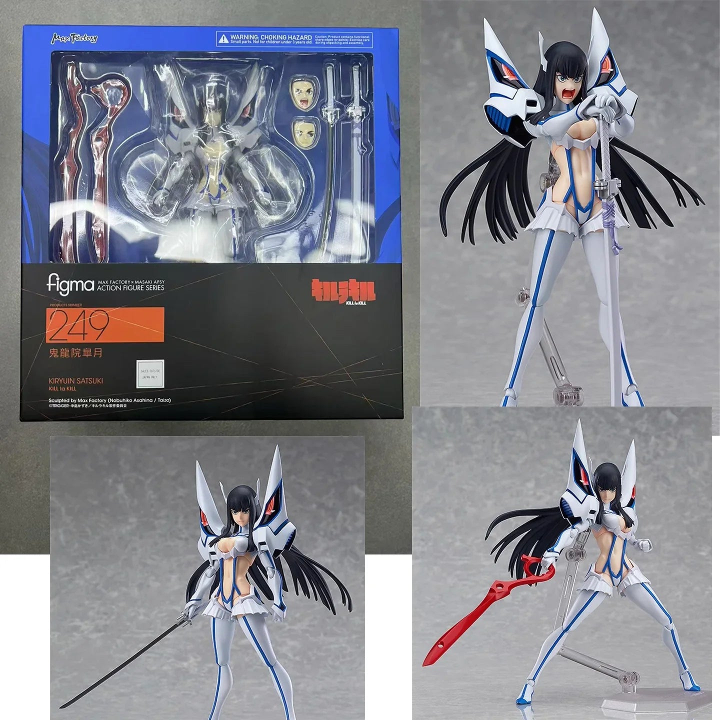 Original Brandneu MF MAX Factory figma 249 Kill La Kill Satsuki Kiryuin Figur Sammlerstück Geschenk Actionmodell