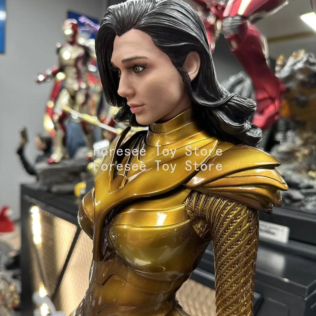 In Stock 70cm Wonder Woman Figure Detective Comics Anime Surroundings Figure Desktop Ornament Decorations Best Gift for Children