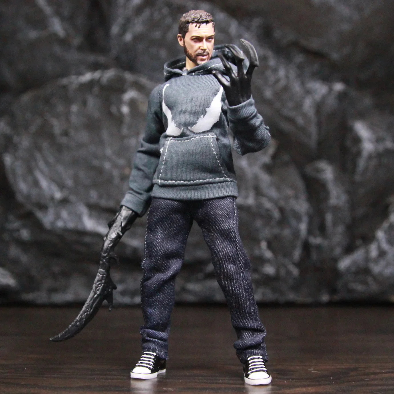 Venom Edward Brock Movie 6" Action Figure Tom Hardy Spider man Carnage Symbiote 1:12 one:12 1/12 Clothing Toys Doll Model