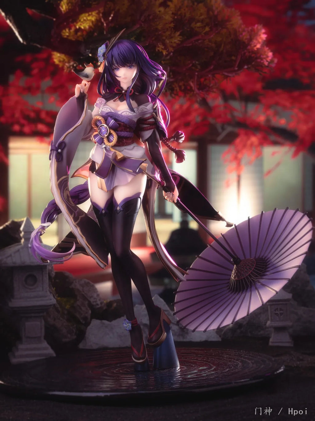 25CM Anime Game Genshin Impact Beelzebul Figure Cute Cool Anime Model Toys Gifts Collection Action Figure  Ornaments PVC