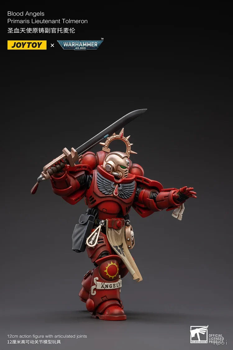 【In Stock 】 JOYTOY Warhammer 40K Blood Angels Primaris Lieutenant Tolmeron 1/18 Action Figures Toys Models