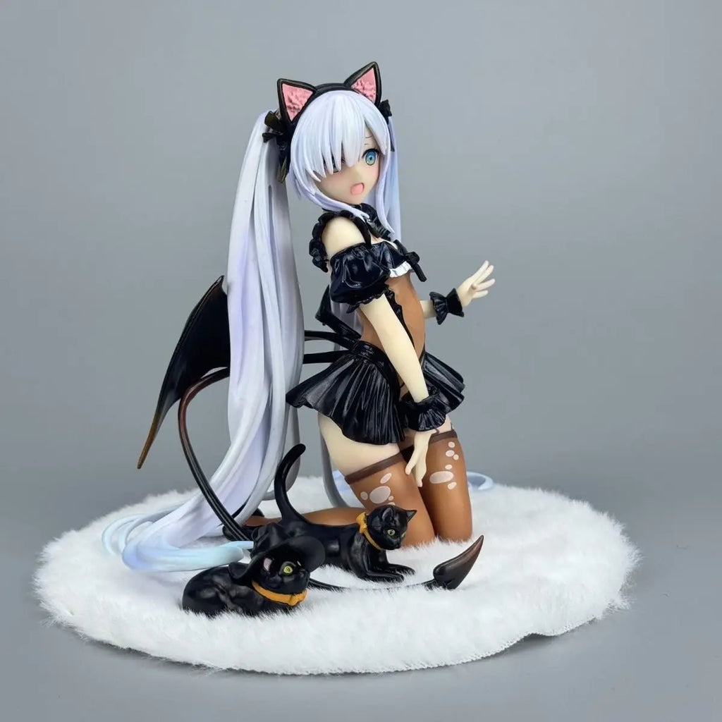 Azur Lane Figure Hms Janus Action Figures Cat'S Ear Janus Figurine Desk Decora Doll Collection Statue Model Toys Birthday Gifts
