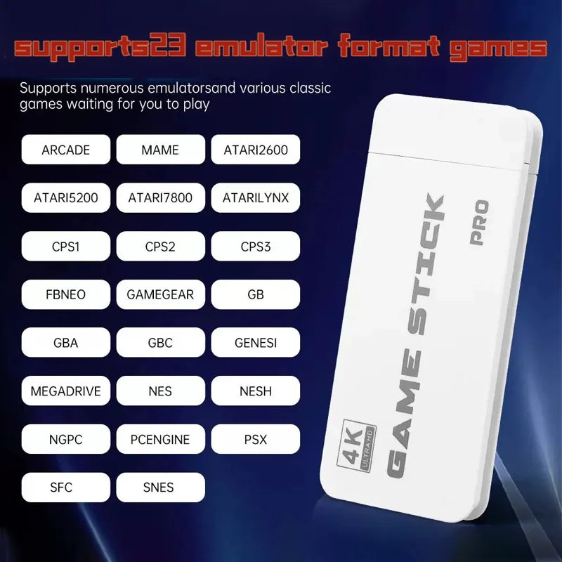 M15 Ultra Retro Video Game Console 3D HD 4K Game Stick Home Game Console HDMI Wireless Controller TV Retro Game Stick Gift