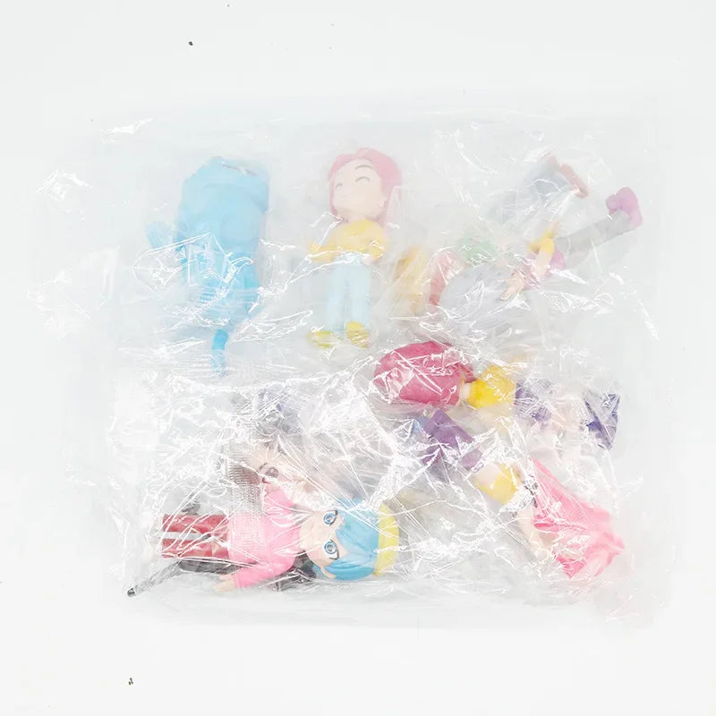 10pcs Q-Version K-Pop Model Figurine Anime Demon Hunters Suit Action Figures Desktop Decoration Ornaments Movie Fans Toy Gifts