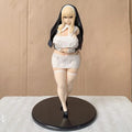 26cm Beautiful Girl Figure Nun Fatty Cute Beautiful Sexy Anime Collectible Model Pvc Desktop Decorations Holiday Gifts Kids Toys