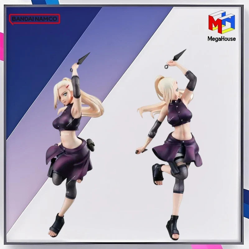 In Stock Real Mega House Mh Gals Naruto Yamanaka Ino Anime Action Figures Toys for Young Girls Children Gifts Collection Model