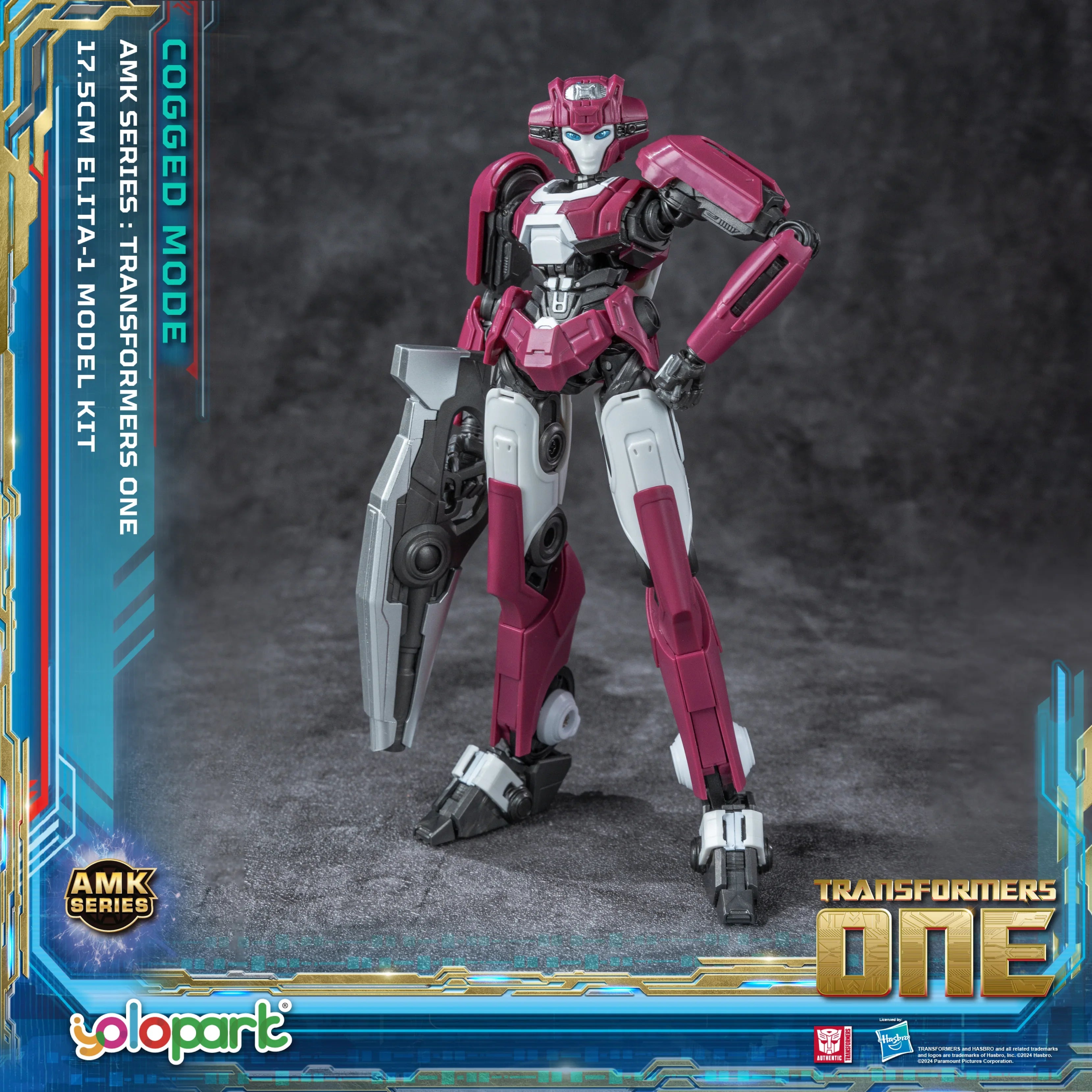 YOLOPARK Transformers One Elita-1 Cogged Mode Action Figure,6.89 Inch Highly Articulated No Converting Transformers Model Kit
