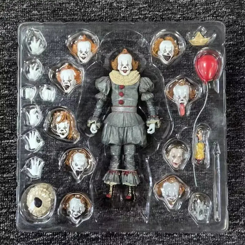 NECA IT Pennywise Deluxe Edition 7 Action Figures Ultimate Horror Collectible Model Desktop Ornament Surprise Gift Toys For Boy