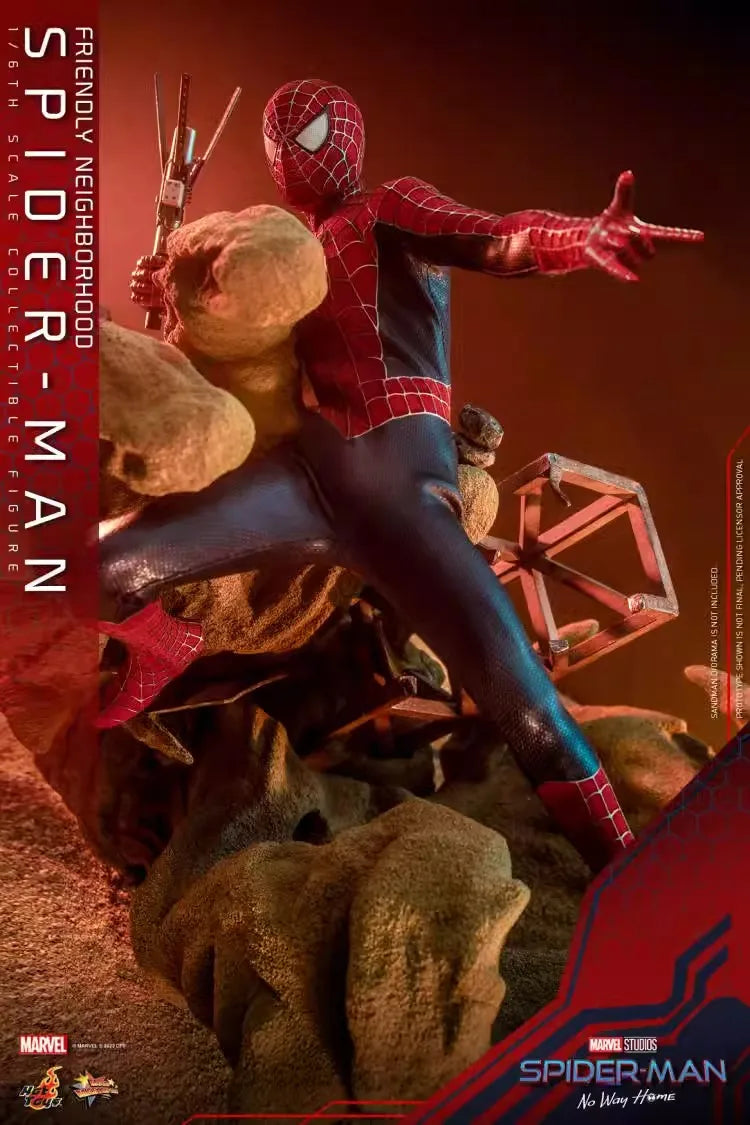 Original Hot Toys Tobey Spiderman Action Figure 1/6 Spider-Man No Way Home Tobey Maguire Statue Collection Spider Man MMS661