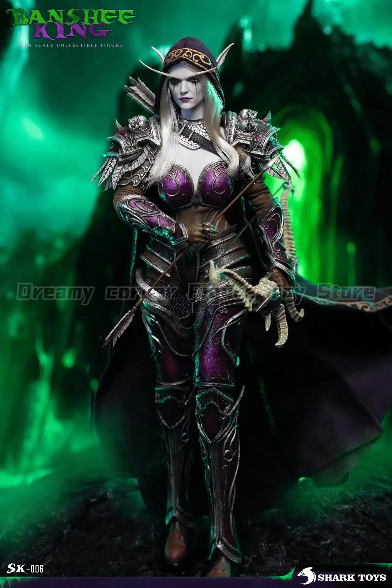 【In Stock】SHARK TOYS SK-006 World of Warcraft Sylvanas Windrunner 1/6 Scale Action Figure Model Collection