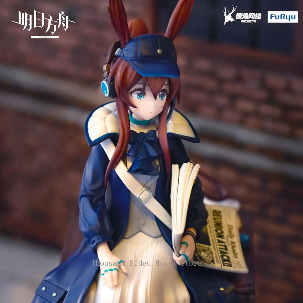 In Stock Original FuRyu Noodle Stopper Figure Arknights Amiya  (Shinbun Haitatsuin Ver.) Action Figure Anime Collectible Toys