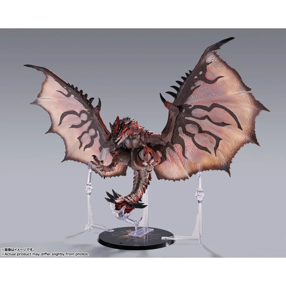 In Stock Original BANDAI SHMonsterArts 20th Anniversary Edition Rathalos Figure Action Anime Monster Hunter Model Genuine Toy