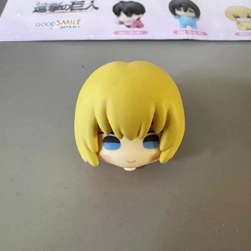 Attack on Titan Gashapon Toys Eren Jaeger Mikasa Ackerman Armin Arlert Levi Ackerman Q Version Action Figure Model Ornament Toys