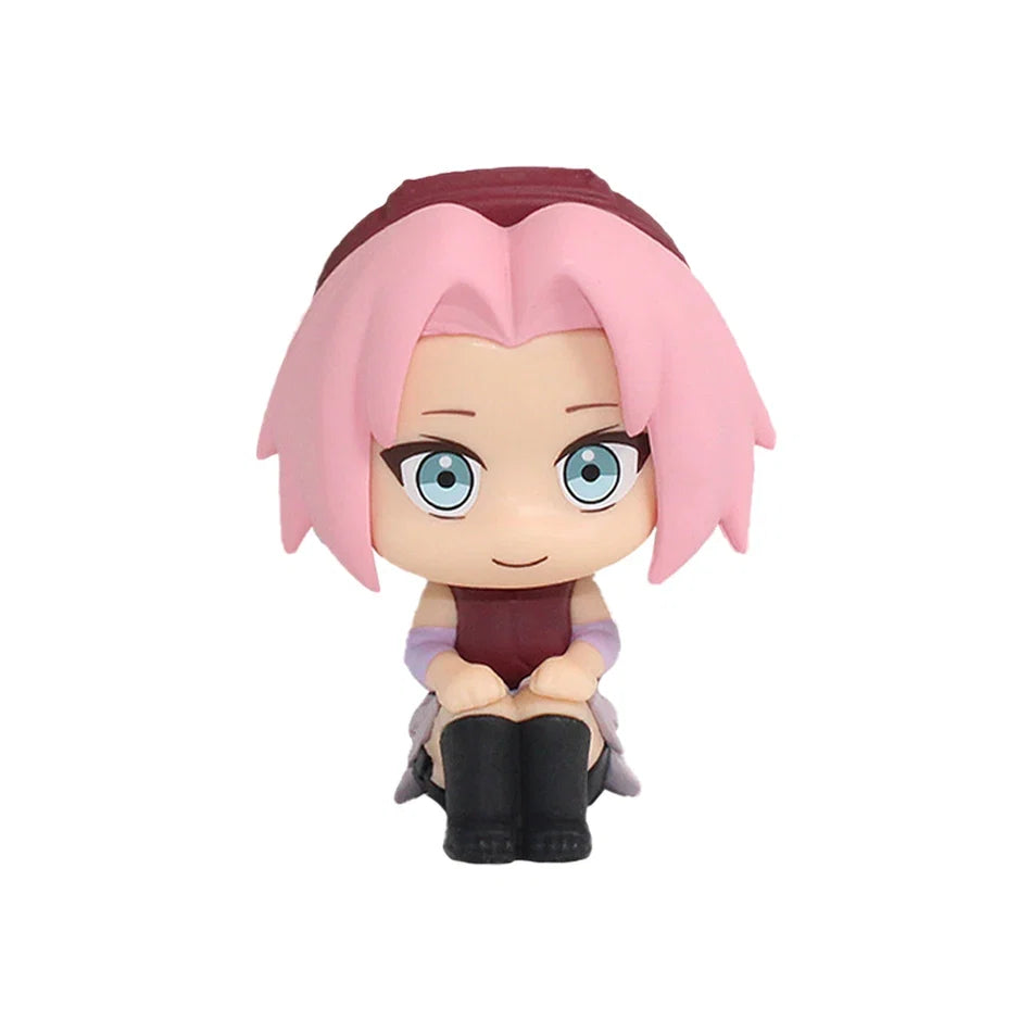 10cm Naruto Anime Figure Uzumaki Naruto Kakashi Uchiha Sasuke Itachi Cute Toys Q Figurals Action Figurine Model