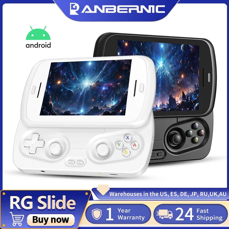 Anbernic RG Slide Android Handheld Games Console 4.7" LTPS In-Cell Display Screen 5000mAh Player WIFI AI Assistant 1080p DP Out