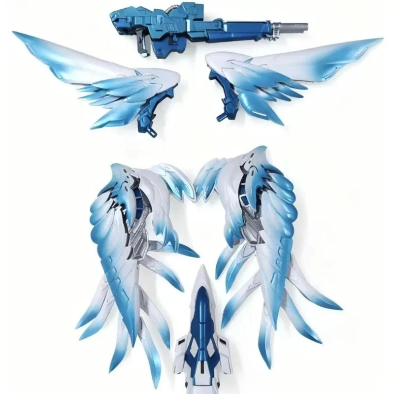 New MGSD Glacier Blue Gradient Wing Assembly Model Kit Action Figures Toys With Water Decals Display Stand Desktop Collectible