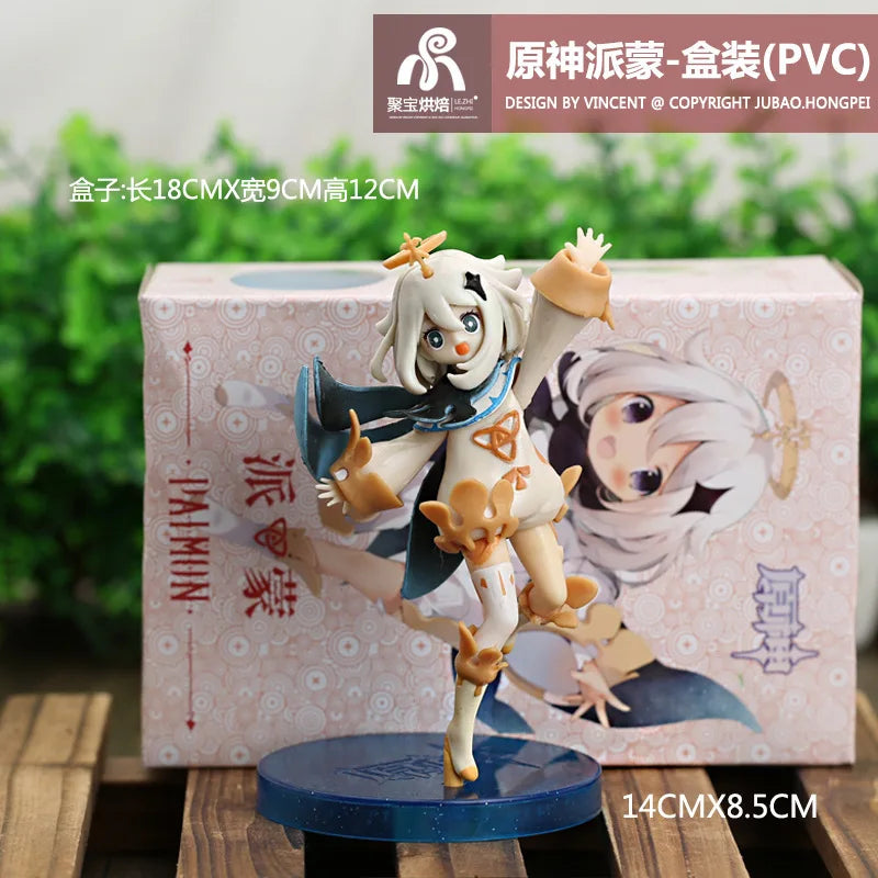 14CM Anime Game Genshin Impact Paimon Impact Klee Anime Figure Action Figurine PVC Action Figure Kids Toy Collector Model Gift