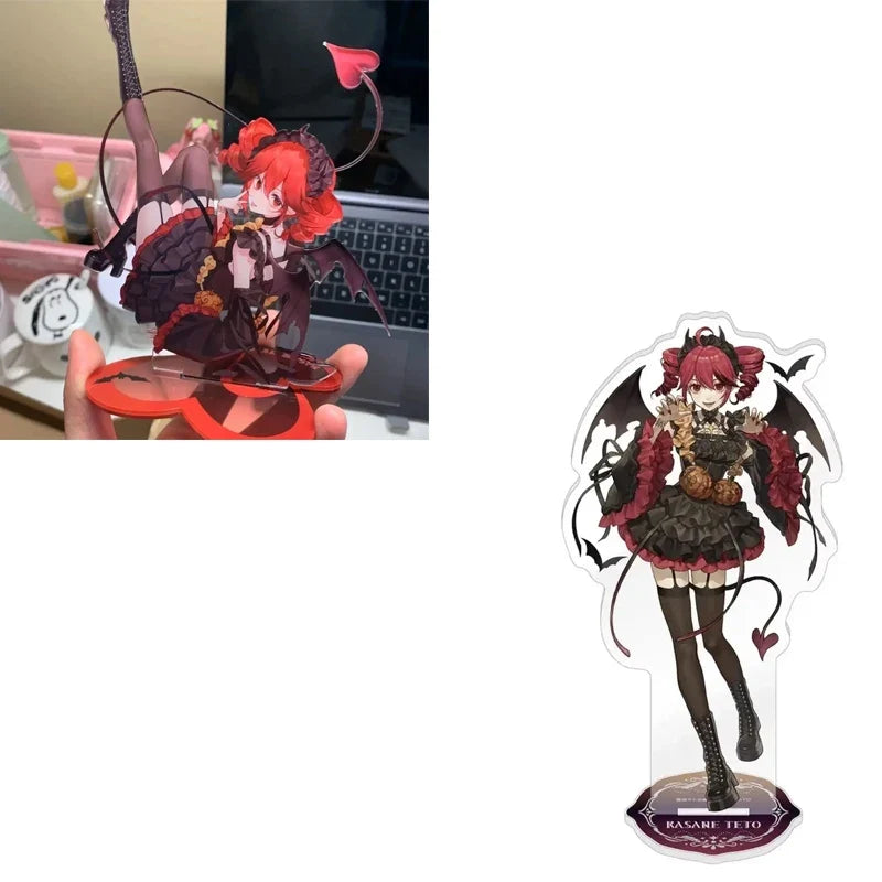 New Kasane Teto Acrylic Stand Figure Hatsune Miku Project Diva Anime Peripheral Delicate Room Arrangement Desktop Ornament Gift