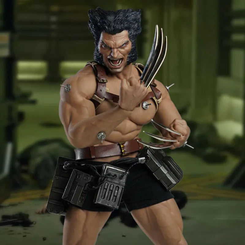 SUPER DUCK SET045 1/6 Hugh Jackman Labor-Kostüm mit zwei Kopfformen passend für 12'' TBL M35 männliche Actionfigur