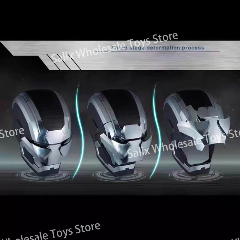 Iron Man Mk5 Helmet 1:1 War Machine Avengers Cosplay Electric Open Close Chinese English Voice Remote Control Gifts Customized