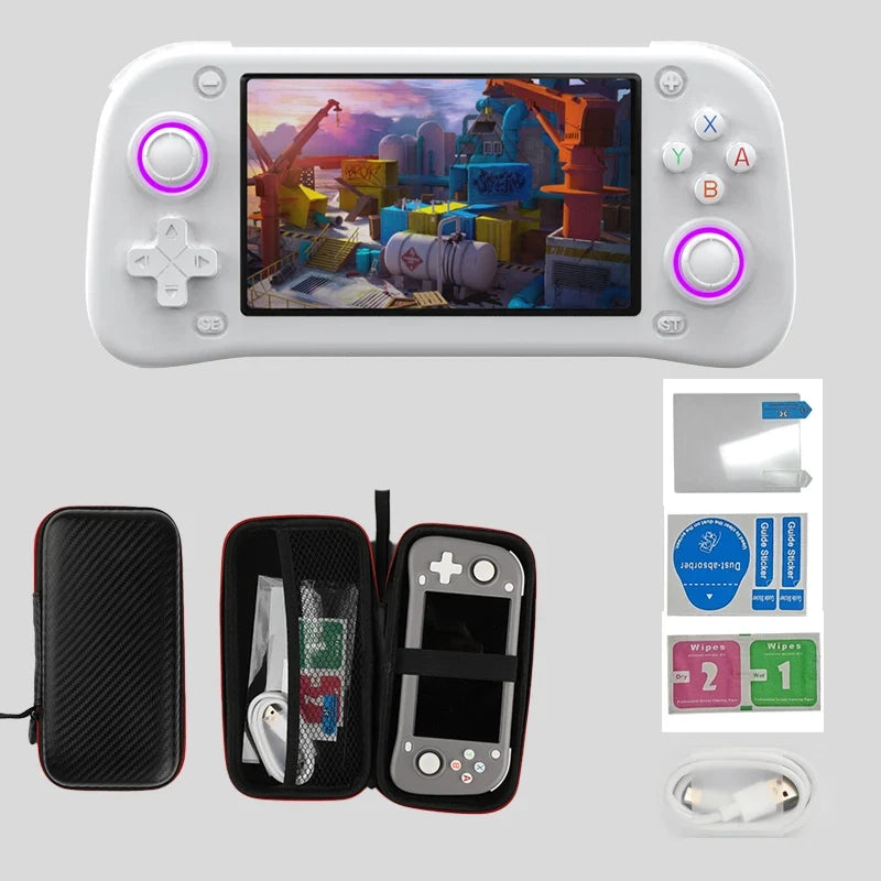 XISKT Open Source XF43 Retro Handheld Game Console 4.3" IPS Screen Linux System Game Players RK3128 Chip Portable Video Player