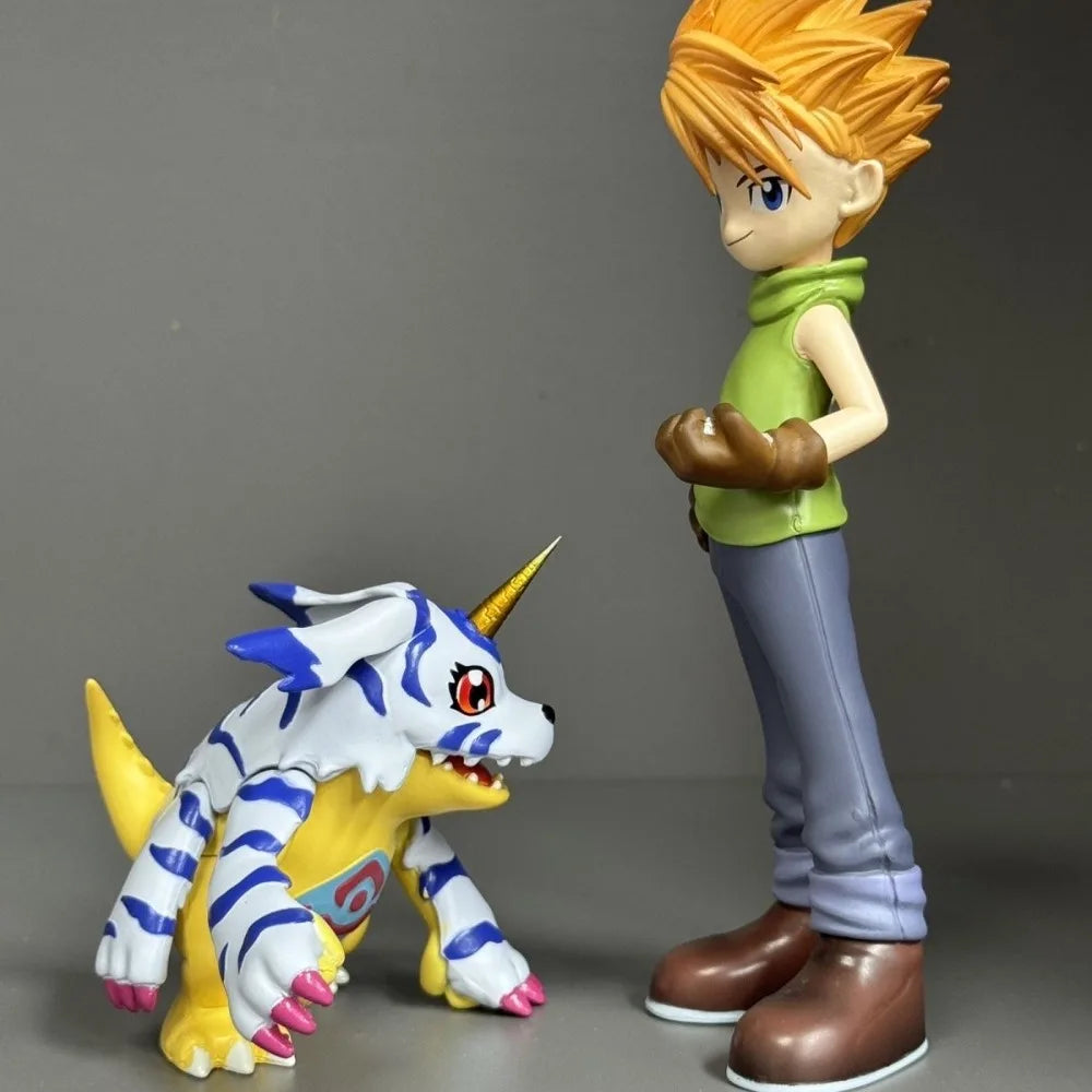 8-16.5cm Anime Digimon Adventure Figure Ishida Yamato And Gabumon Action Figure PVC Collectible Model Toys Gifts