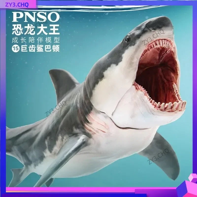 PNSO Great White Shark Model Companion For Growth Barton Dinosaur King Figure Collectible Toys And Hobbies Action Figures