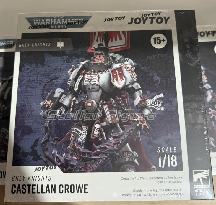 【SF】JOYTOY Warhammer 40K 1/18 Action Figure Grey Knights Castellan Crowe Model Toys Gifts Collection Ornaments
