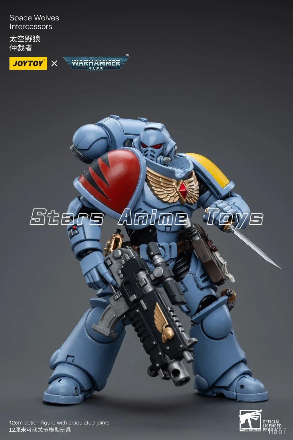 Original JOYTOY 1/18 Action Figure Warhammer 40000 Space Wolves Intercessors Model Collection Gift Toy