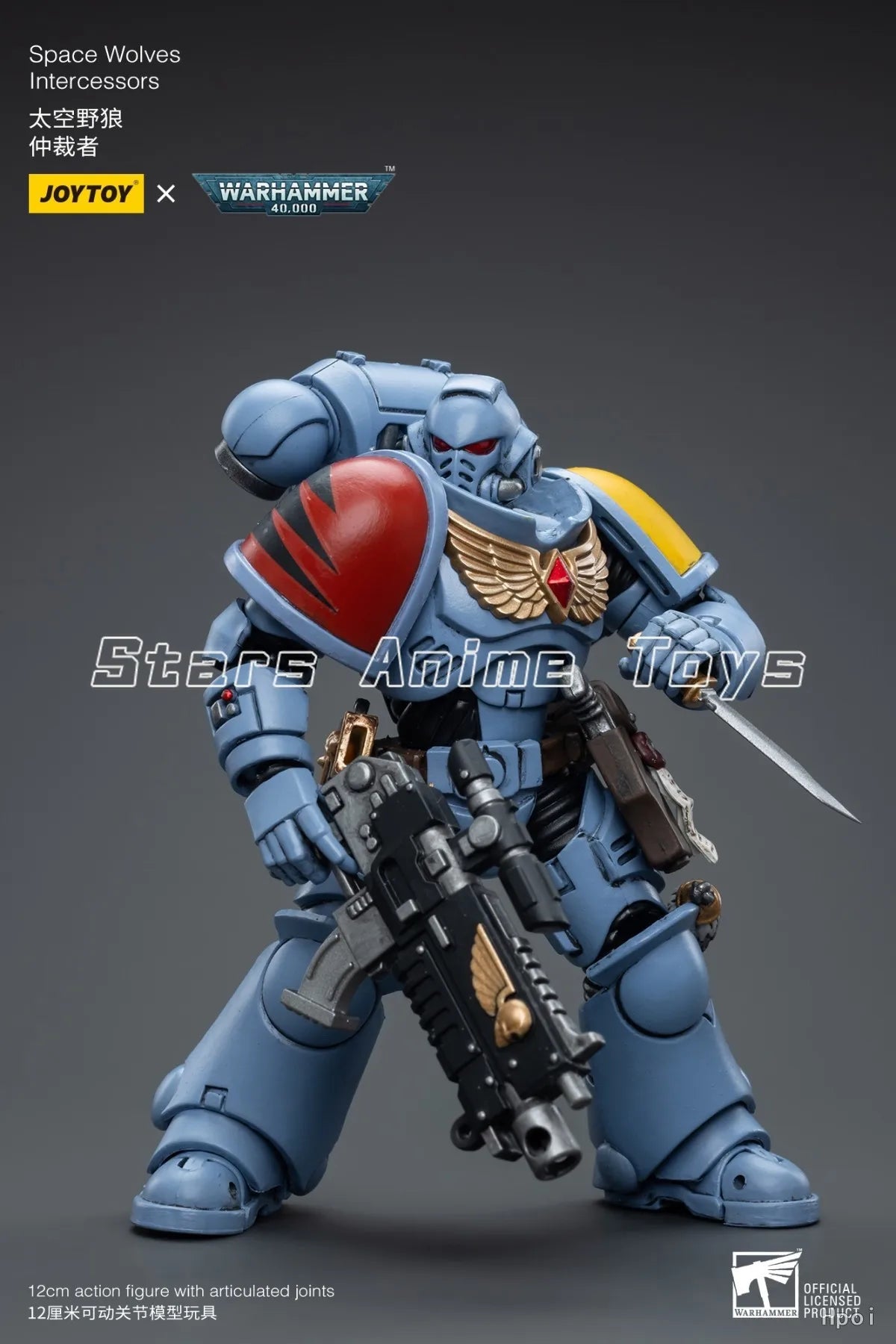 Original JOYTOY 1/18 Action Figure Warhammer 40000 Space Wolves Intercessors Model Collection Gift Toy