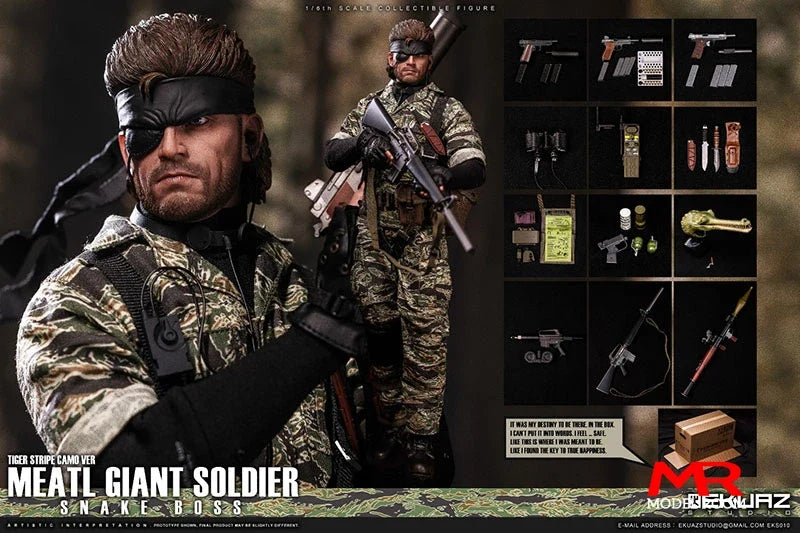 2025 Q2 EKUAZ STUDIO EKS010 EKS011 1/6 Snake Boss Action Figure 12'' Male Soldier Figurine Full Set Collectible Model Toy