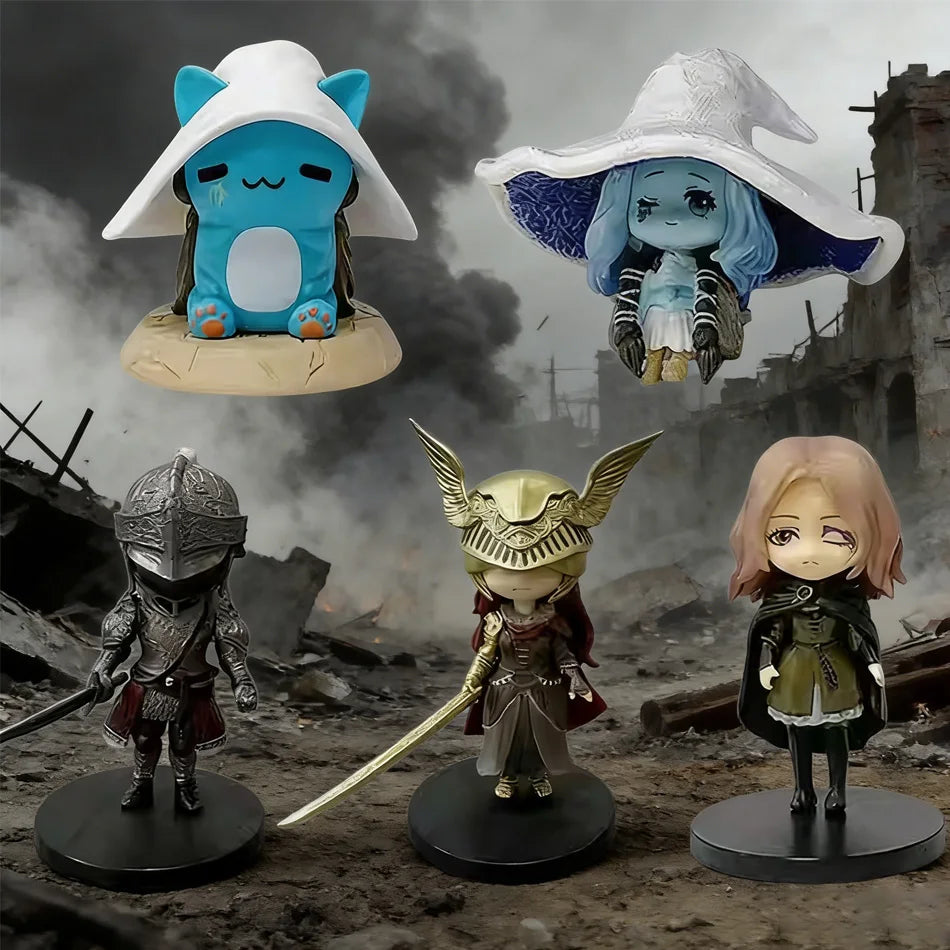 Hot Ring Gaming Q Version Mini Ranni Cat Melina Malenia The Half-Wolf Action Figure Lani Magic Ornaments Dolls gift