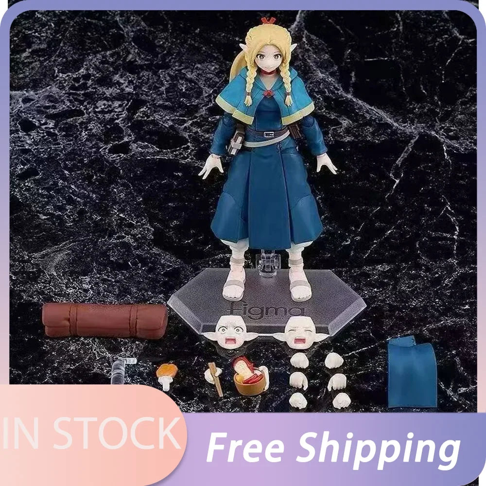 New In Stock Max Factory Figma#633 Delicious In Dungeon Marcille Anime Figures Gk Pvc Action Figure Collectible Model Toys Gifts