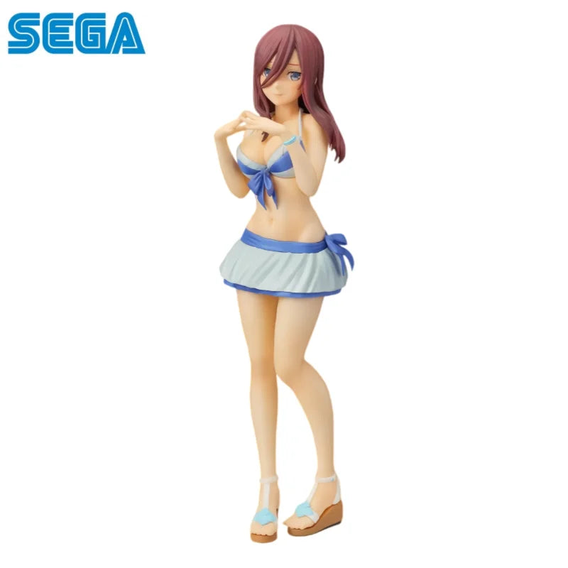 In Stock Sega Original The Quintessential Quintuplets Nakano Miku Action Figure Model Doll Brand New Boxed Toys Model Garage