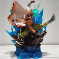 One Piece Anime Figure 38cm Edward Newgate Gk White Beard Action Figurine Fighting Pvc Model Decor Collectible Toy