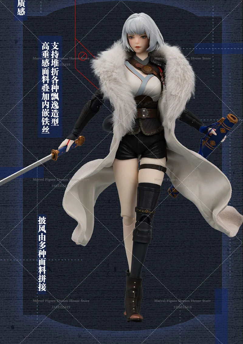 In Stock GONG 1/8 Scale Bai Yuekui Apocalypse Fantasy Theme Anime About 21.5CM Full Set Action Figure Female Soldier Toys