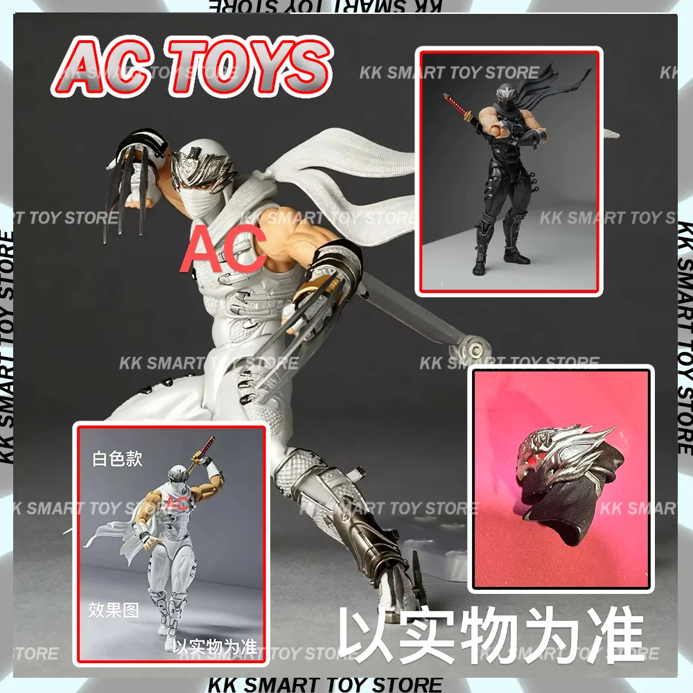 New AC Factory Ryu Hayabusa Kaiyodo Revoltech Amazing Yamaguchi Ninja Gaiden Ryu Hayabusa Action Figure Ko Models Custom toys
