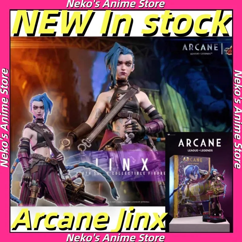 ã€In Stockã€‘Hot Toys TMS137 Jinxï¼ˆArcaneï¼šLeague of Legends ) 1/6 League of Legends Arcane Action Figure Anime Model  Doll Gift